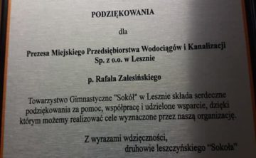 Leszczyński „Sokół” podziękował swoim darczyńcom!