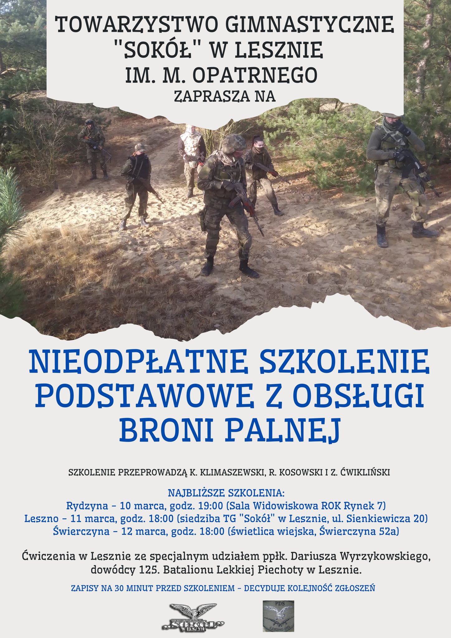 Szkolenia w Rydzynie, Lesznie i Świerczynie!